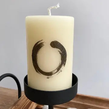 Minimal Japanese Zen Circle Candle