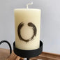 Minimal Japanese Zen Circle Candle